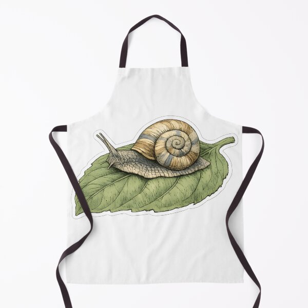 Item preview, Garden Visitor Snail Botanical Hand Drawn Nature Art designed and sold by Naviora.