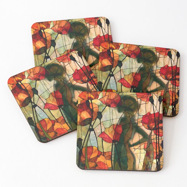 Item preview, Nouvessence - Hidden Woman Among Red Poppies in Art Nouveau Style (34/44) designed and sold by sabantha.