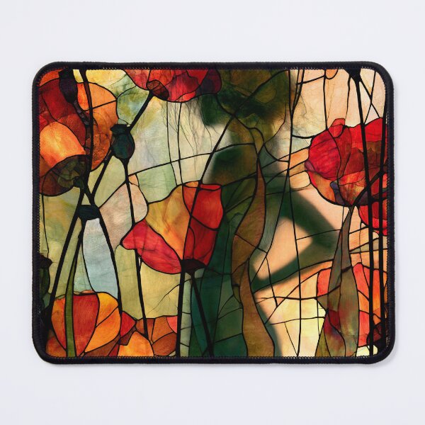 Item preview, Nouvessence - Hidden Woman Among Red Poppies in Art Nouveau Style (34/44) designed and sold by sabantha.