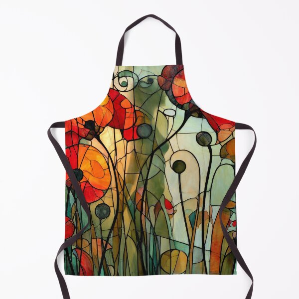 Item preview, Nouvessence - Hidden Woman Among Red Poppies in Art Nouveau Style (35/44) designed and sold by sabantha.