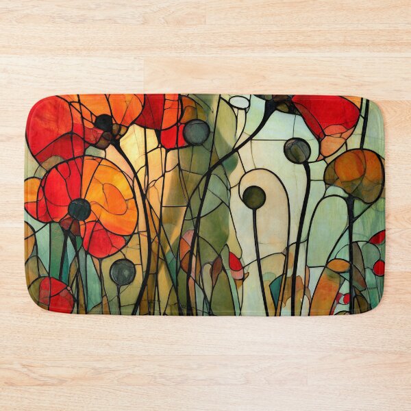 Item preview, Nouvessence - Hidden Woman Among Red Poppies in Art Nouveau Style (35/44) designed and sold by sabantha.