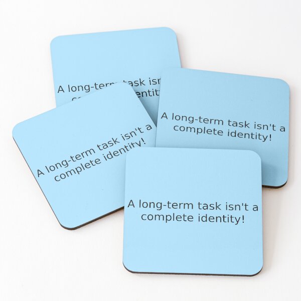 Item preview, A long-term task isn't a complete identity! designed and sold by English Learning.