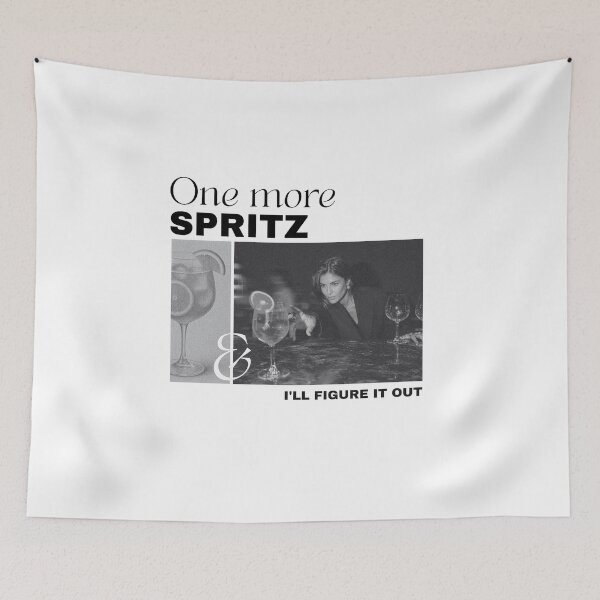 Item preview, One More Spritz I’ll Figure It Out | Funny Aperol Spritz Cocktail Design designed and sold by luckyhue.