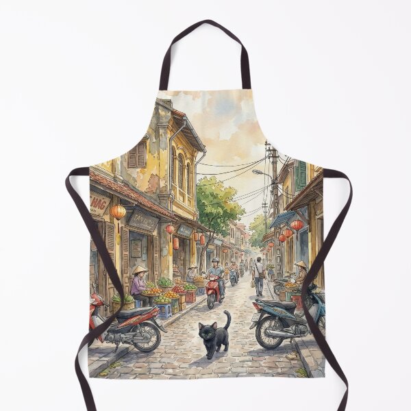 Item preview, Cute Little Black Cat in Hanoi, Vietnam (P) designed and sold by CLBC.STORE.