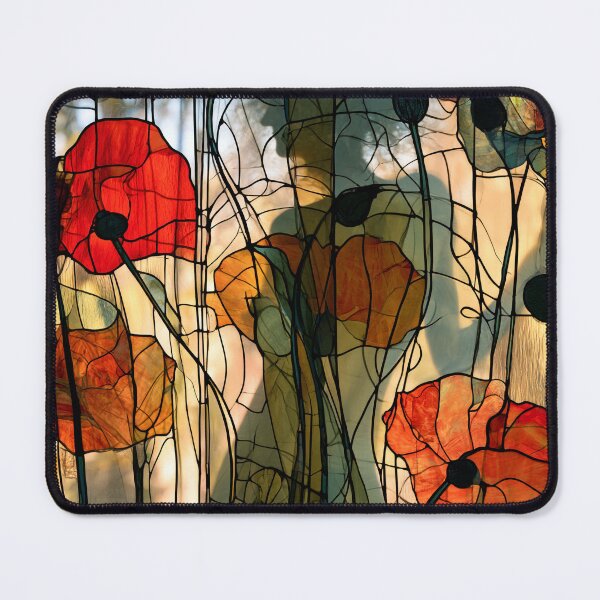 Item preview, Nouvessence - Hidden Woman Among Red Poppies in Art Nouveau Style (36/44) designed and sold by sabantha.
