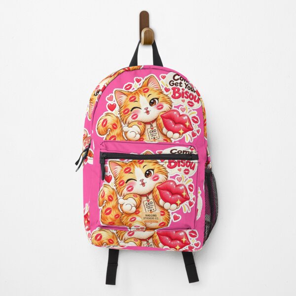 Item preview, BISOU KISS CAT2 BY NAGGINGSTICKERSCO.COME GET YOUR BISOU! COLLECTION | ELECTRIC PINK Edition | No.01 designed and sold by LaMaisonOfMY.
