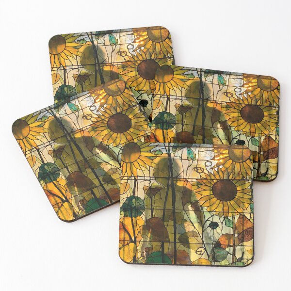Item preview, Nouvessence - Hidden Woman Among Sunflowers in Arts and Crafts Style (37/44) designed and sold by sabantha.