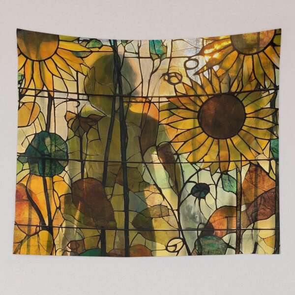 Item preview, Nouvessence - Hidden Woman Among Sunflowers in Arts and Crafts Style (37/44) designed and sold by sabantha.