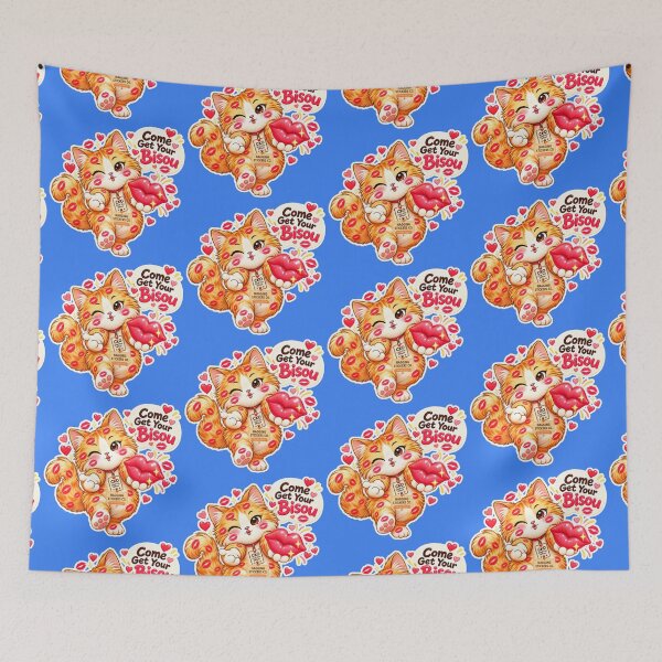 Item preview, BISOU KISS CAT2 BY NAGGINGSTICKERSCO.COME GET YOUR BISOU! COLLECTION | ELECTRIC BLUE Edition | No.01 designed and sold by LaMaisonOfMY.