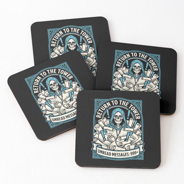Item preview, Skeleton Scribe Unread Messages Tower Graphic designed and sold by SplashTastic.