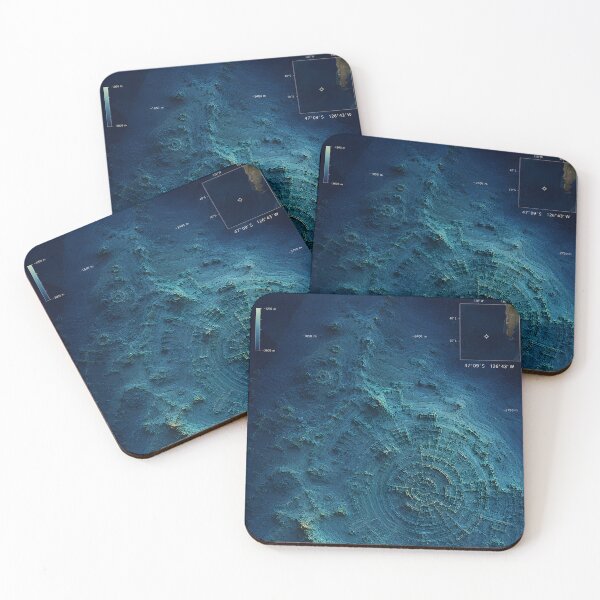 Item preview, R'lyeh Bathymetric Map | Lovecraft Deep Sea Survey designed and sold by Extravanganzza.