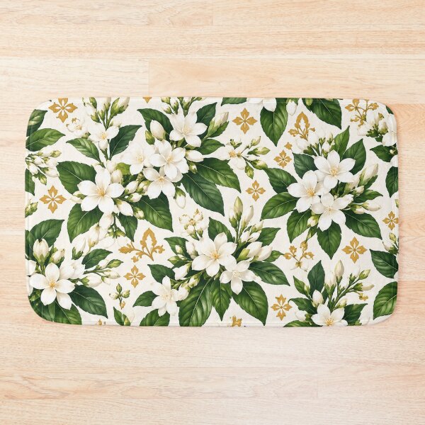 Item preview, Filipino Sampaguita Botanical Pattern – Philippine National Flower designed and sold by RJACreative.