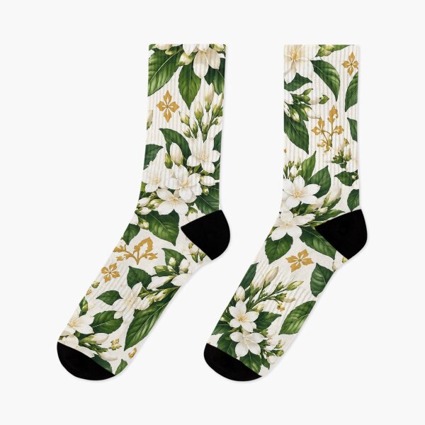 Item preview, Filipino Sampaguita Botanical Pattern – Philippine National Flower designed and sold by RJACreative.