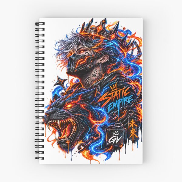 Item preview, Static Empire Cyberpunk Anime Streetwear - Fire and Ice designed and sold by StaticEmpire.