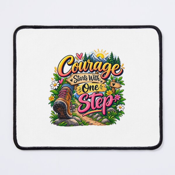 Item preview, Courage Starts With One Step designed and sold by KrithigaArts.