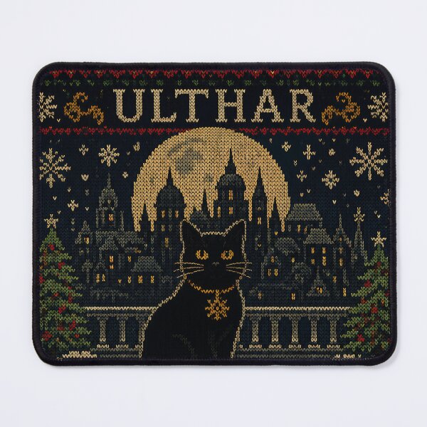 Artikelvorschau, Ulthars hässlicher Weihnachtspullover | Lovecraftsche Weihnachtskatzen entworfen und verkauft von Extravanganzza.