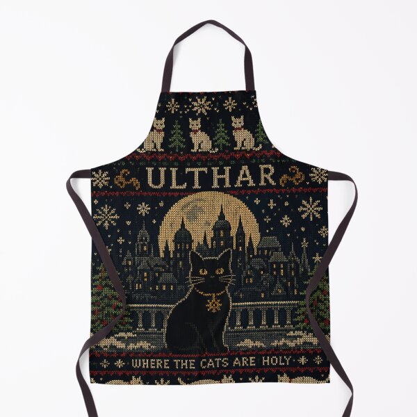 Item preview, Ulthar Ugly Christmas Sweater | Lovecraftian Christmas Cats designed and sold by Extravanganzza.