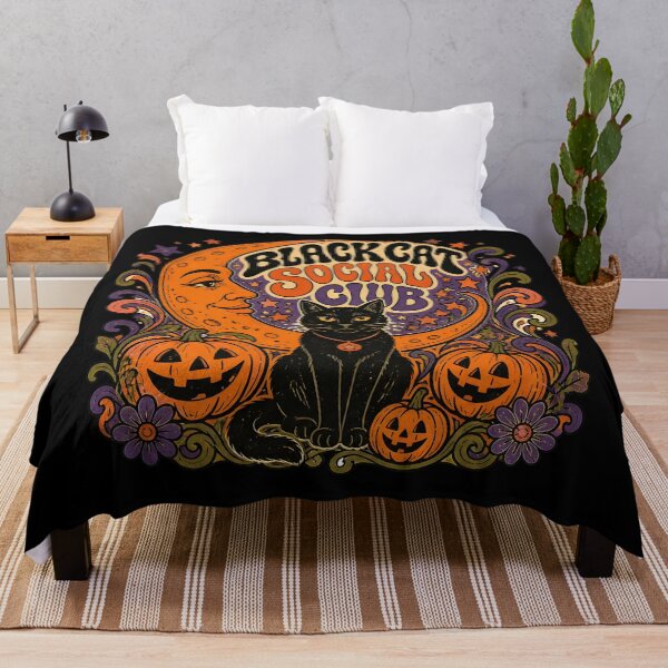Item preview, Black Cat Social Club Psychedelic Halloween designed and sold by LiviuGligoros.