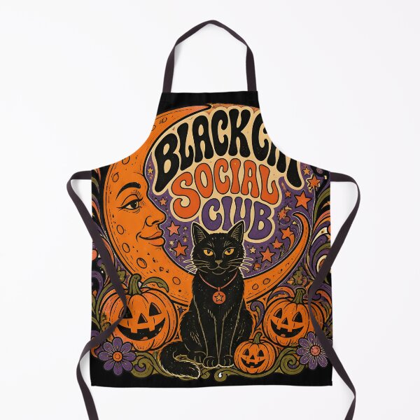 Item preview, Black Cat Social Club Psychedelic Halloween designed and sold by LiviuGligoros.