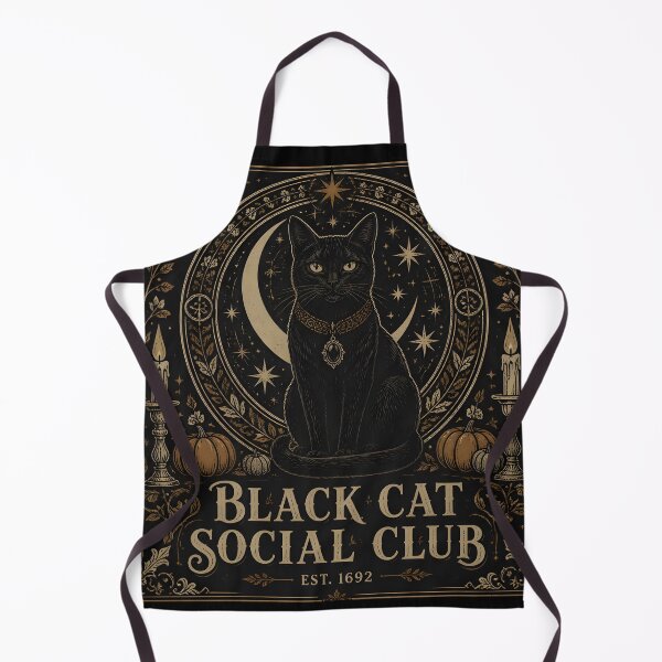 Item preview, Black Cat Social Club Occult Halloween designed and sold by LiviuGligoros.