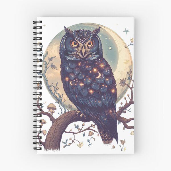 Item preview, Moonlit Cosmic Owl designed and sold by UCDesigns.