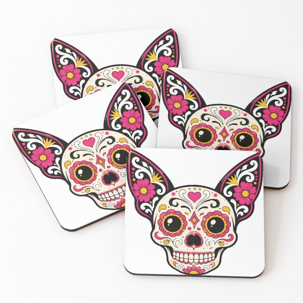 Item preview, Chihuahua Sugar Skull Calavera Dia De Los Muertos designed and sold by chattsuede.