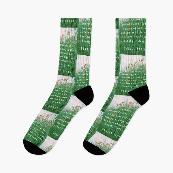 Item preview, Edward Abbey quote: All we have, it seems to me, is the beauty of art and nature and life, and the love which that beauty inspires. designed and sold by artbleed.