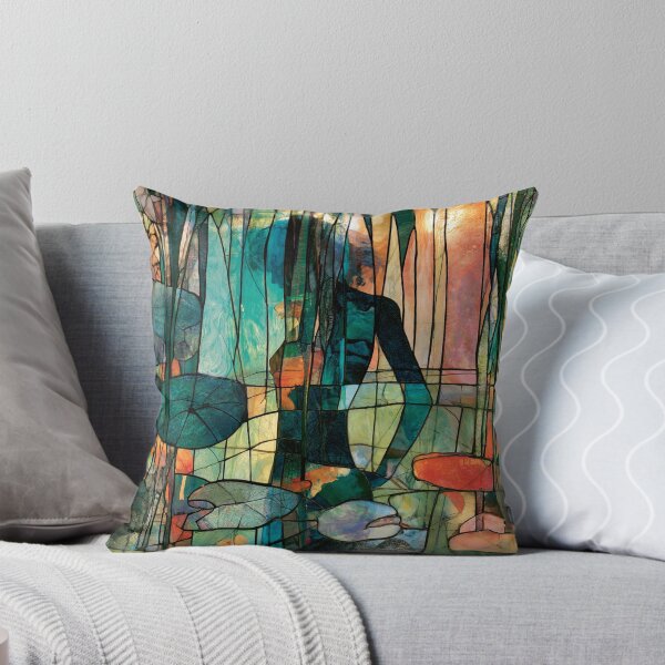 Item preview, Nouvessence - Hidden Woman among Koi and Water Lilies in Art Nouveau (43/44) designed and sold by sabantha.