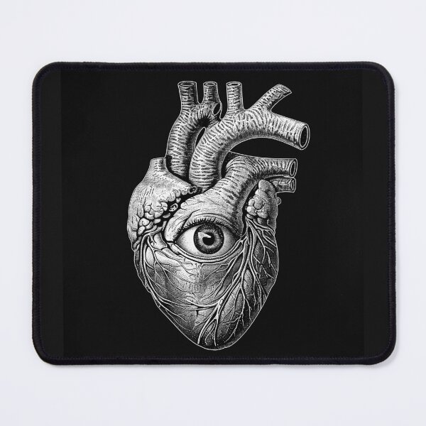 Item preview, Anatomical Heart with Eye Surreal Gothic Medical Art designed and sold by inkoutninja.