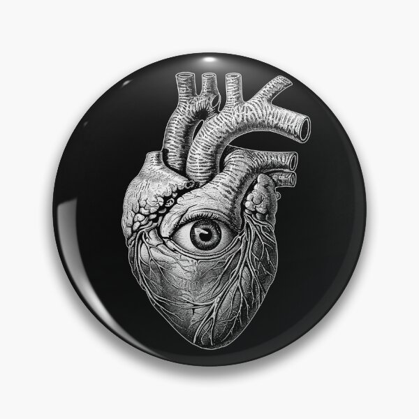 Item preview, Anatomical Heart with Eye Surreal Gothic Medical Art designed and sold by inkoutninja.
