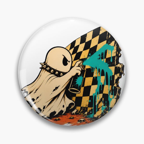 Item preview, Punk Graffiti Ghost Spray Paint Skater Streetwear designed and sold by chattsuede.