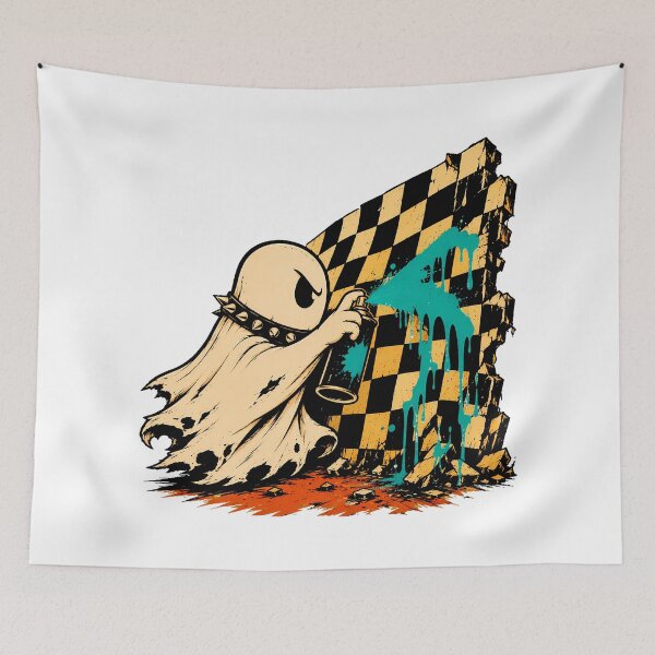 Item preview, Punk Graffiti Ghost Spray Paint Skater Streetwear designed and sold by chattsuede.