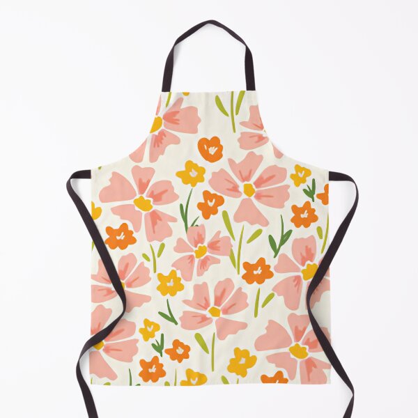 Item preview, Charming Pink and Orange Dainty Wildflower Seamless Pattern designed and sold by LuxocaDesigns24.
