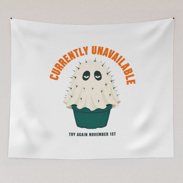 Item preview, Currently Unavailable Ghost Cactus Spooky Introvert Humorous designed and sold by chattsuede.