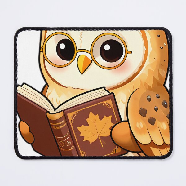Item preview, Cute Barn Owl Reading Autumn Spellbook designed and sold by pumsquare.