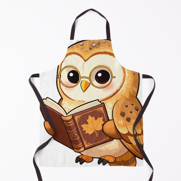 Item preview, Cute Barn Owl Reading Autumn Spellbook designed and sold by pumsquare.