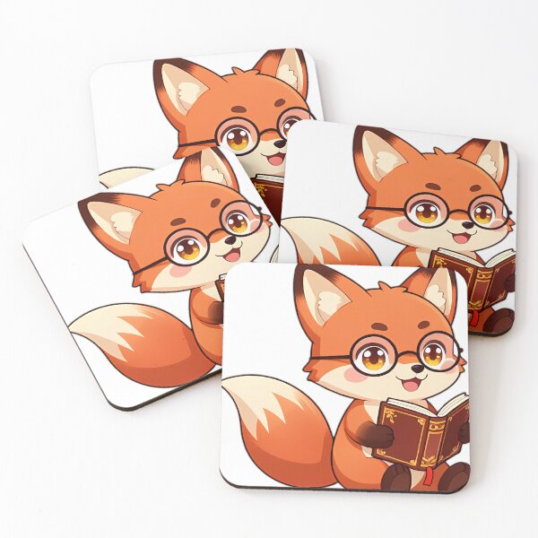Item preview, Cute Red Fox Reading Fall Novel designed and sold by pumsquare.