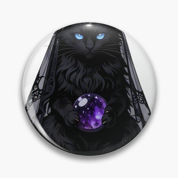 Item preview, Gothic Moon Cat The High Priestess Tarot designed and sold by IllumeInk.