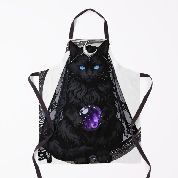 Item preview, Gothic Moon Cat The High Priestess Tarot designed and sold by IllumeInk.