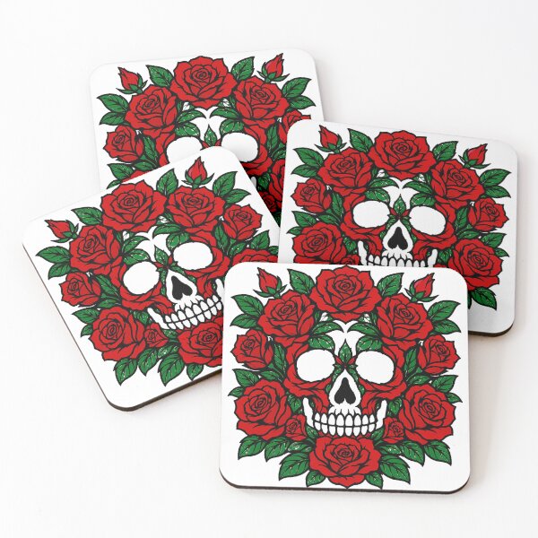 Item preview, Traditional Tattoo Skull Rose Gothic Rocker Aesthetic designed and sold by chattsuede.