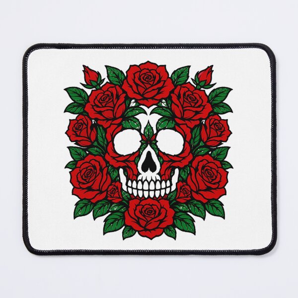 Item preview, Traditional Tattoo Skull Rose Gothic Rocker Aesthetic designed and sold by chattsuede.