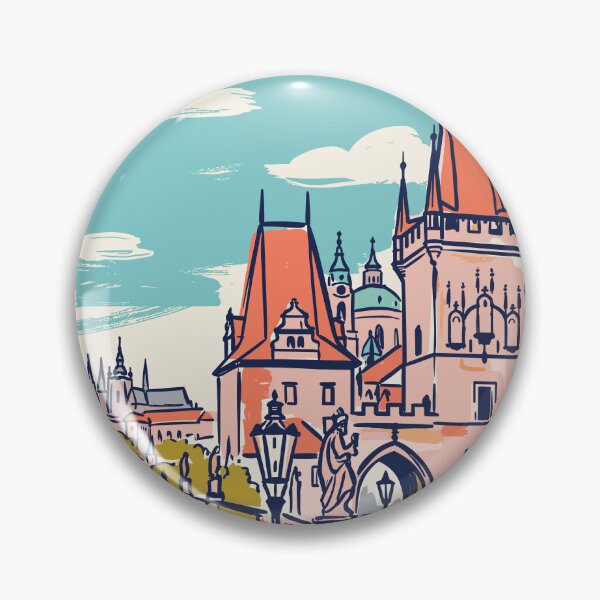 Item preview, Prague Vintage Retro Czechia Travel designed and sold by RareDeerArt.