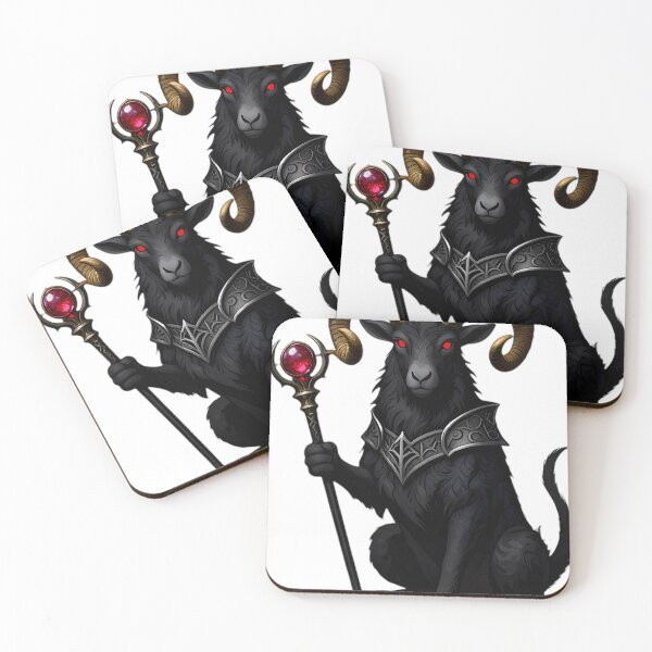 Item preview, Gothic Obsidian Ram The Emperor Tarot designed and sold by IllumeInk.
