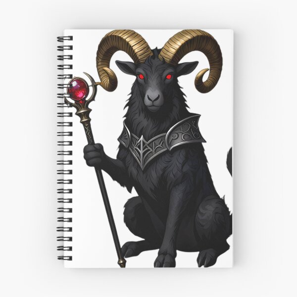 Item preview, Gothic Obsidian Ram The Emperor Tarot designed and sold by IllumeInk.
