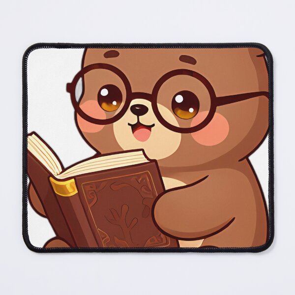 Item preview, Cute Brown Bear Cub with Fairy Tale Tome designed and sold by pumsquare.