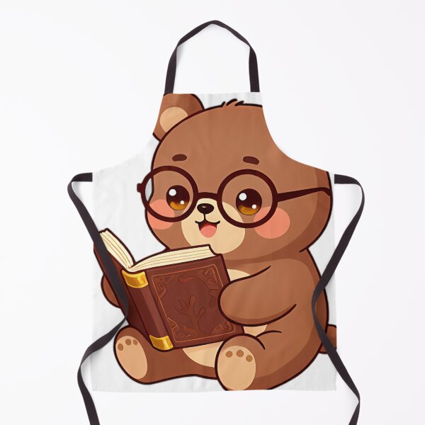 Item preview, Cute Brown Bear Cub with Fairy Tale Tome designed and sold by pumsquare.