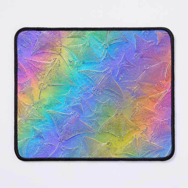 Item preview, Holographic Manta Ray Pattern | Iridescent Ocean Ray Embossed Design designed and sold by Extravanganzza.