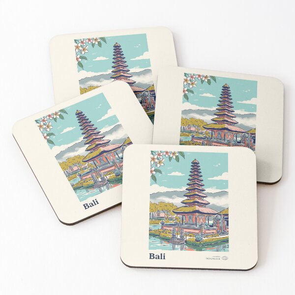 Item preview, Bali Vintage Retro Indonesia Travel designed and sold by RareDeerArt.