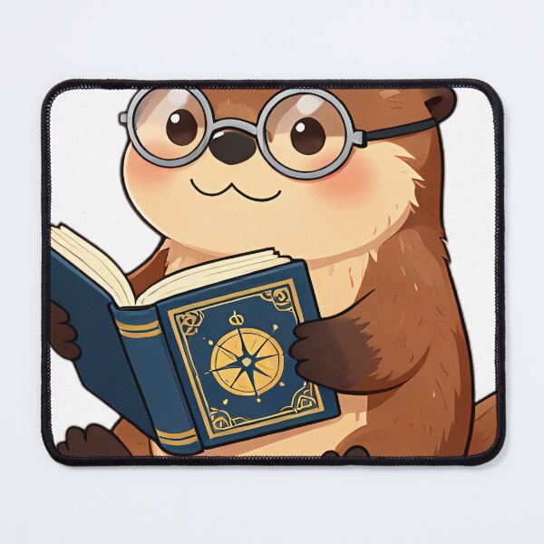 Item preview, Cute Sea Otter Reading Ocean Atlas designed and sold by pumsquare.