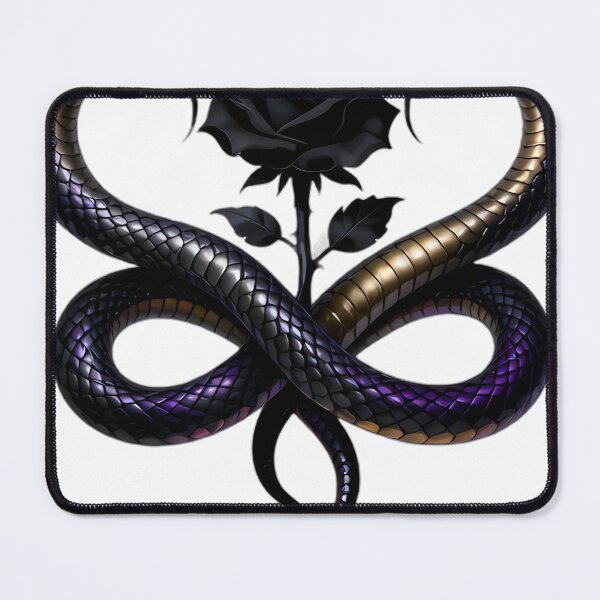 Item preview, Gothic Twin Serpents The Lovers Tarot designed and sold by IllumeInk.